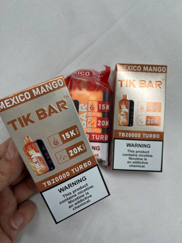 پاد یکبار مصرف 20 هزار پاف برند Tikbar / دارای 8 طعم جذاب و صفحه نمایشگر