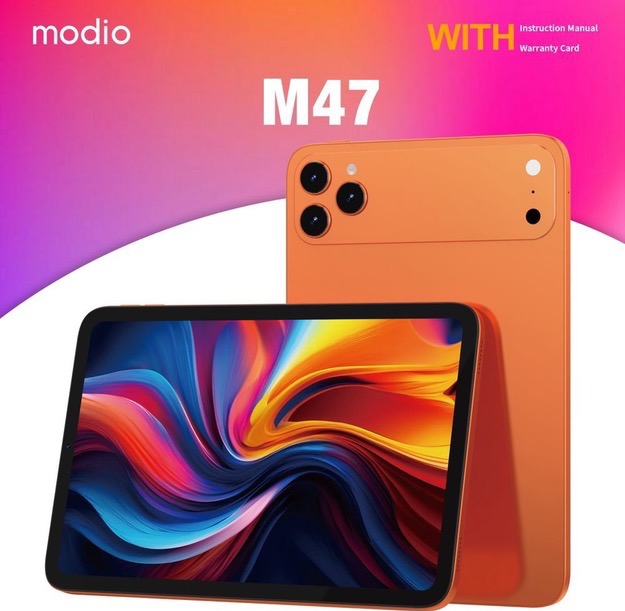 تبلت برند modio M47  سایز صفحه 10.1 اینچ / حافظه 512 گیگ و رم 12 گیگابایت