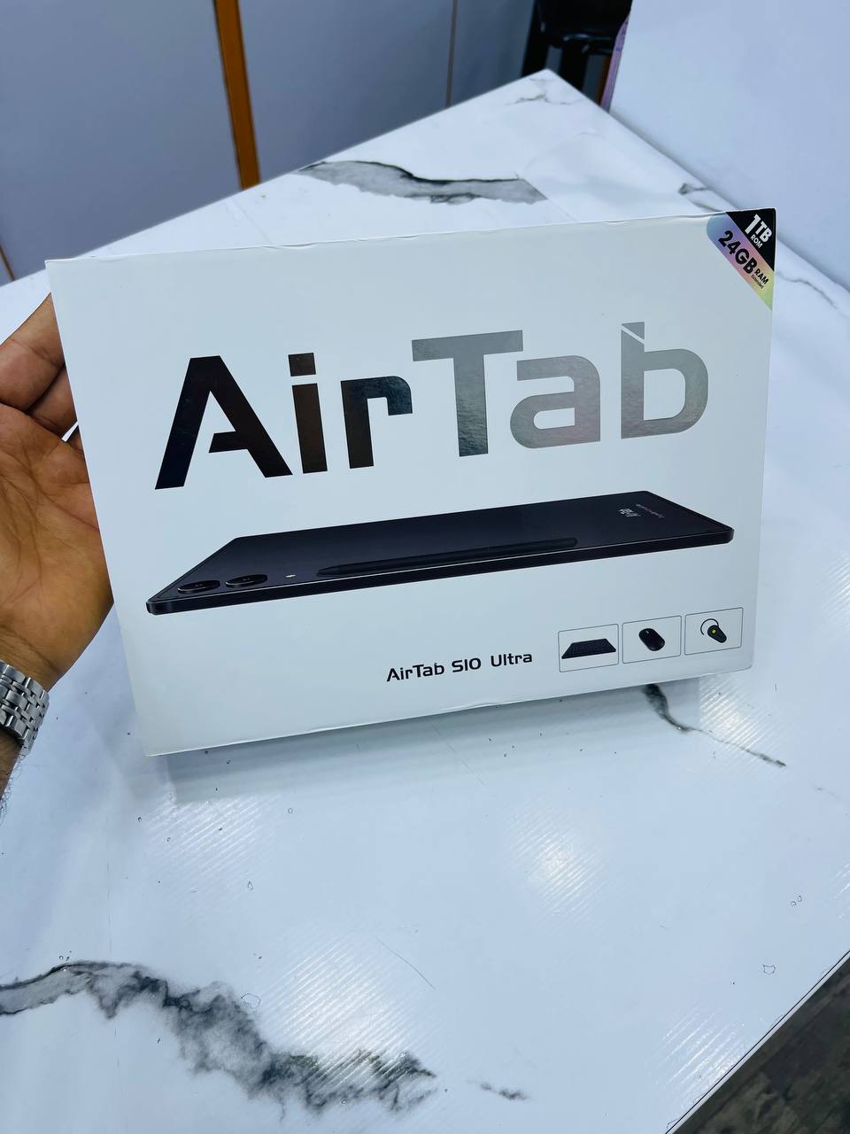 تبلت برند Air tab S10 Ultra  سایز صفحه 10.1 اینچ / حافظه یک ترابایت و رم 24 گیگابایت