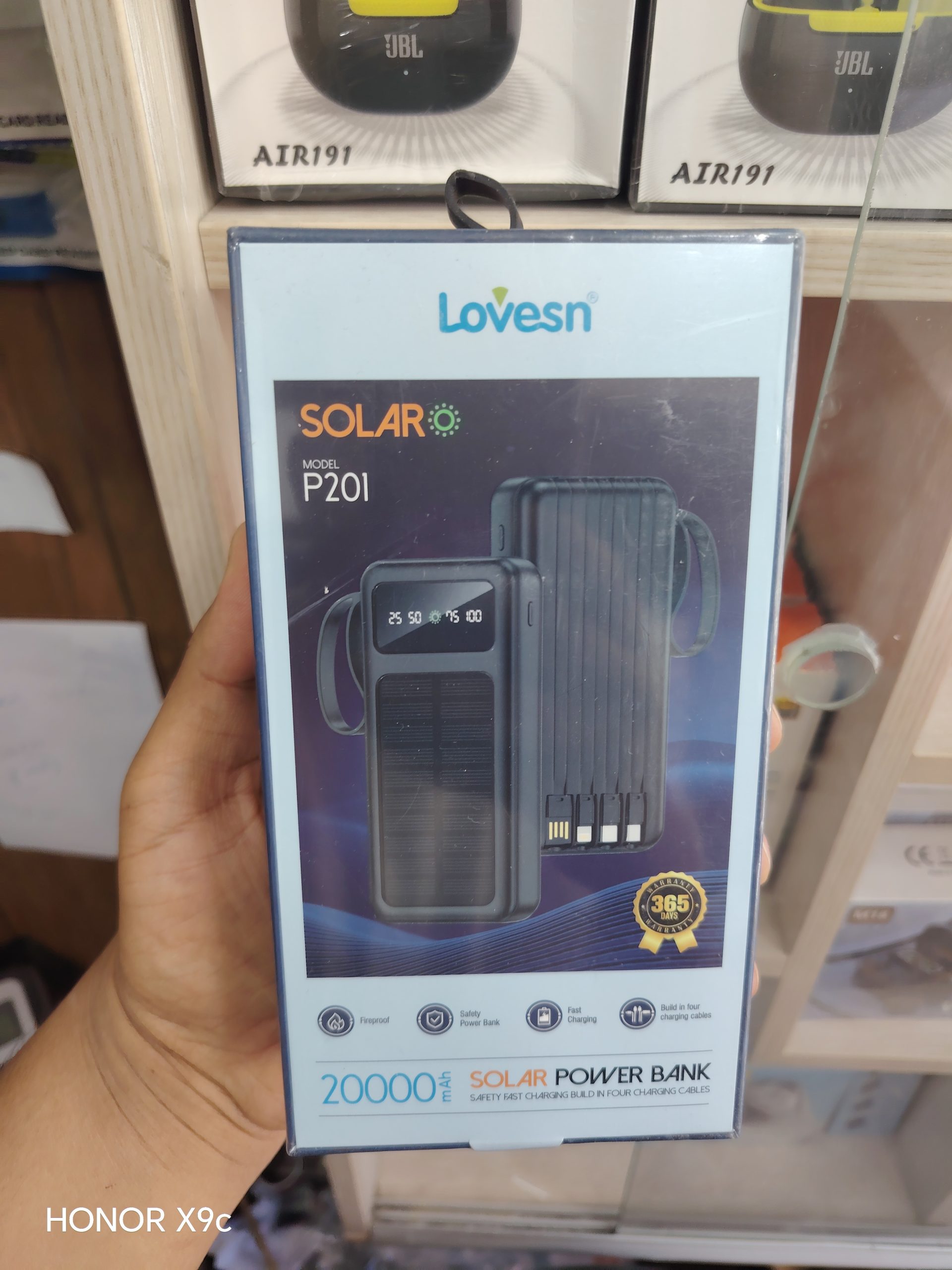 پاور بانک 20 هزار وات  خورشیدی / برند LOVSEN مدل P201
