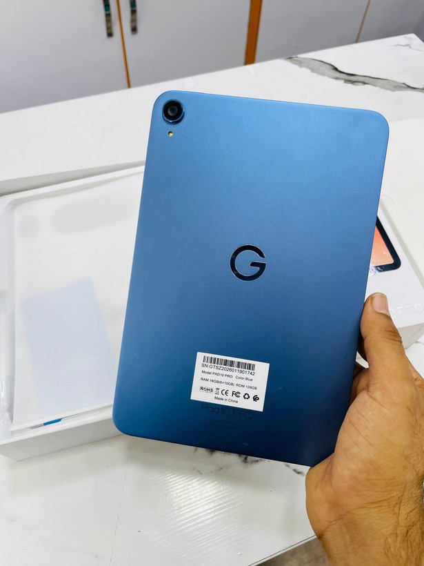 تبلت برند G-tab Pad 10 Pro سایز صفحه نمایش 10.1 اینچ / حافظه واقعی 128 گیگ و رم 10+6 گیگابایت ( WIFI )
