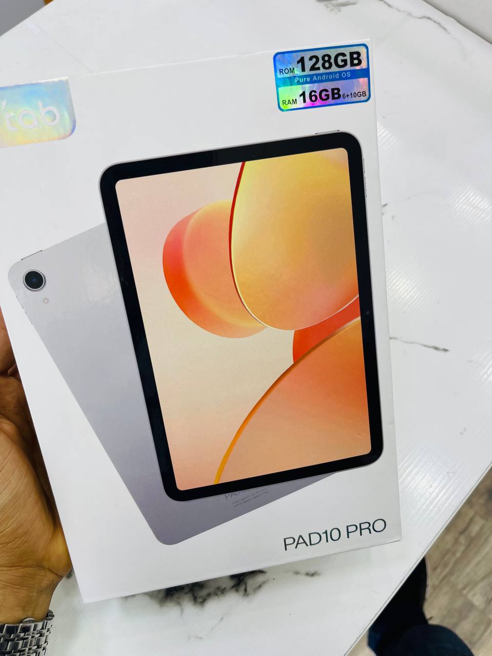تبلت برند G-tab Pad 10 Pro سایز صفحه نمایش 10.1 اینچ / حافظه واقعی 128 گیگ  و رم 10+6 گیگابایت ( WIFI )