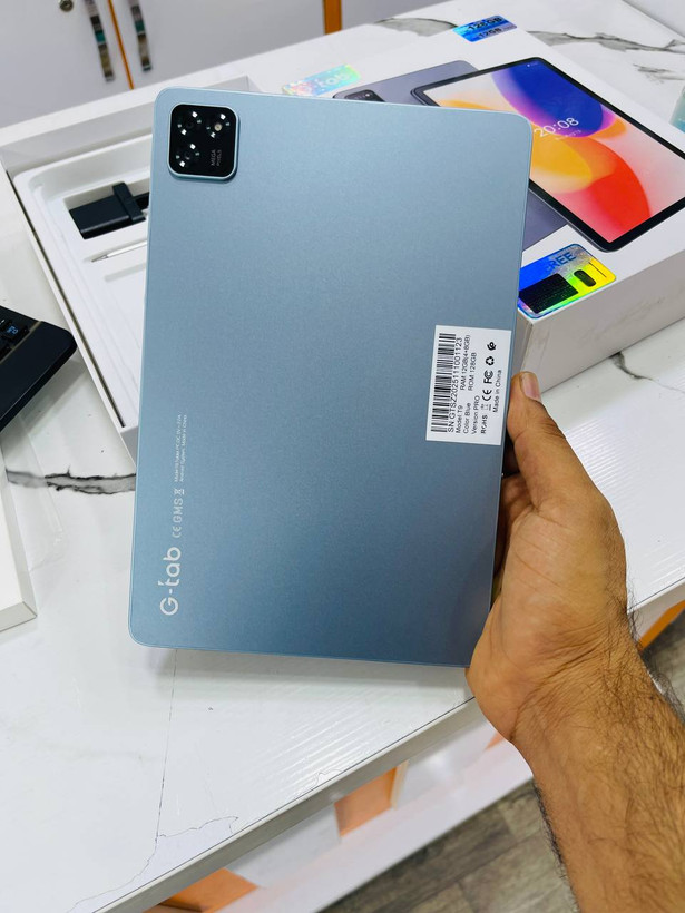 تبلت برند G-tab T9 Pro سایز صفحه نمایش 10.1 اینچ / حافظه واقعی 128 گیگ و رم 4+8 گیگابایت ( Wifi )