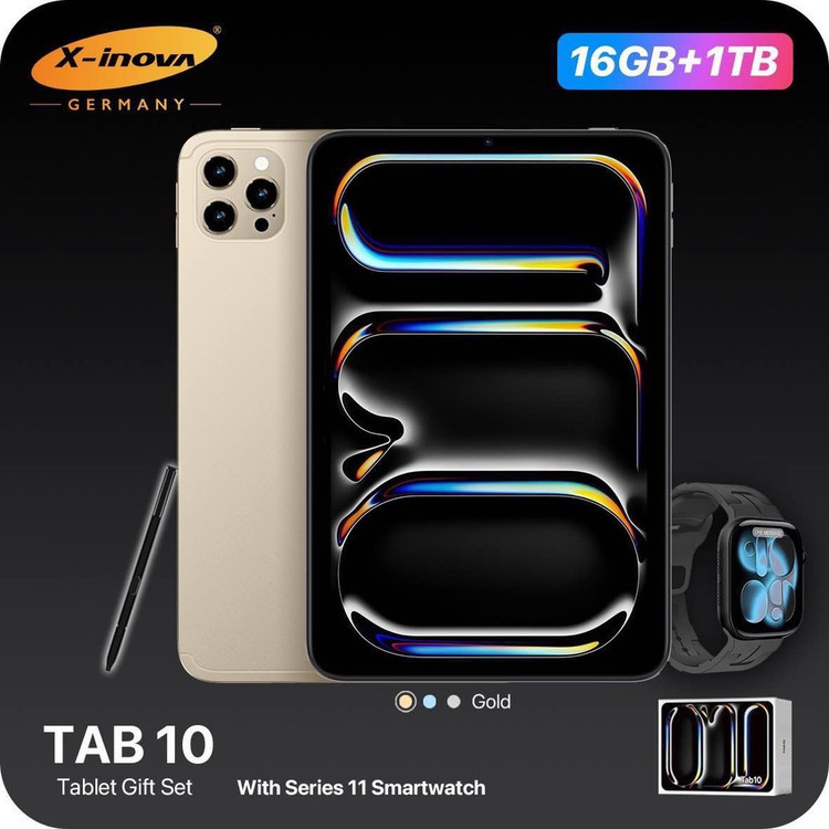 تبلت برند X-inova tab 10 سایز صفحه 10 اینچ / حافظه یک ترابایت و رم 16 گیگابایت ( آلمان )