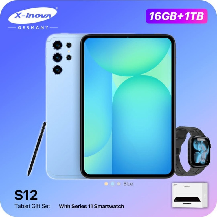 تبلت برند S12 X-inova سایز صفحه نمایش 10 اینچ / حافظه یک ترابایت و رم 16 گیگابایت ( آلمان )