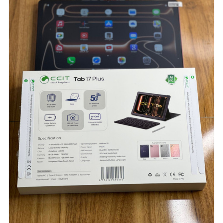 تبلت برند Ccit Tab 17 Plus سایز صفحه 11 اینچ / حافظه یک ترابایت و رم 16 گیگابایت