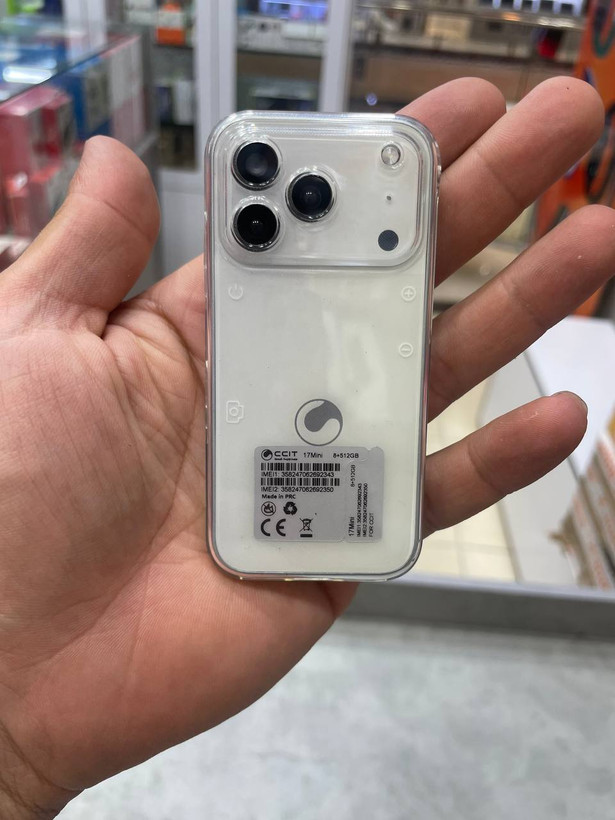 گوشی آیفون 17Pro max سایز مینی از برند CCIT / حافظه 64 گیگ و رم 4 ( آلمانی )