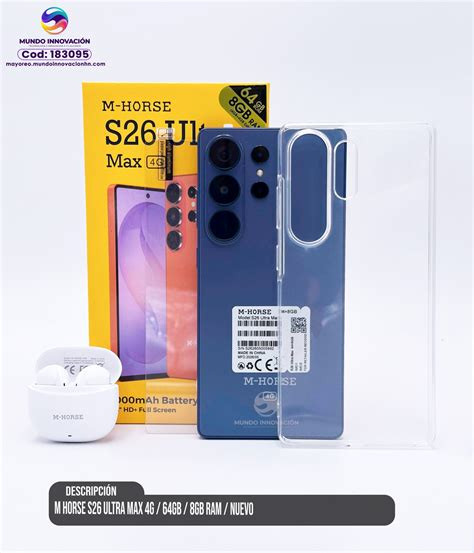 گوشی طرح سامسونگ + S26 Ultra برند M-HORSE  / حافظه 64 گیگ و رم 4 گیگابایت