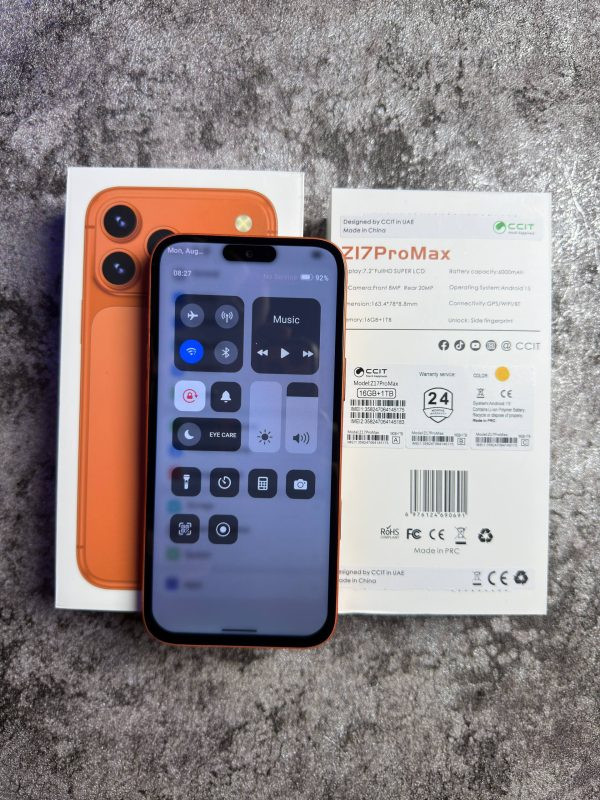 گوشی طرح اپل Z17 pro Max برند Ccit / حافظه یک ترابایت گیگ و رم 16 ( آلمانی )