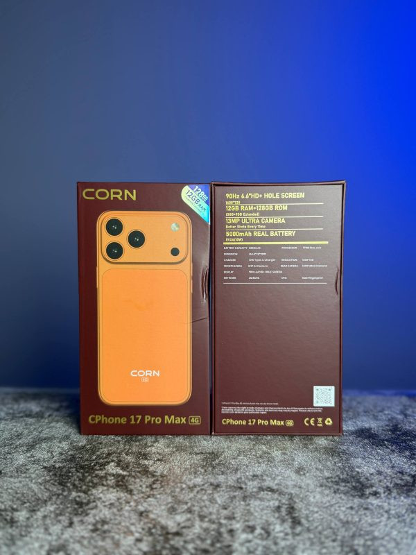 گوشی طرح اپل 17Pro Max برند CORN / حافظه 128 گیگ و رم 12 گیگابایت