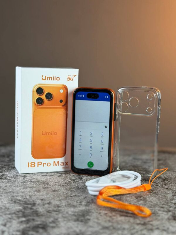 گوشی آیفون مینی Umiio i18 Pro Max 5G سایز 4.5 اینچ / حافظه یک ترابایت و رم 16