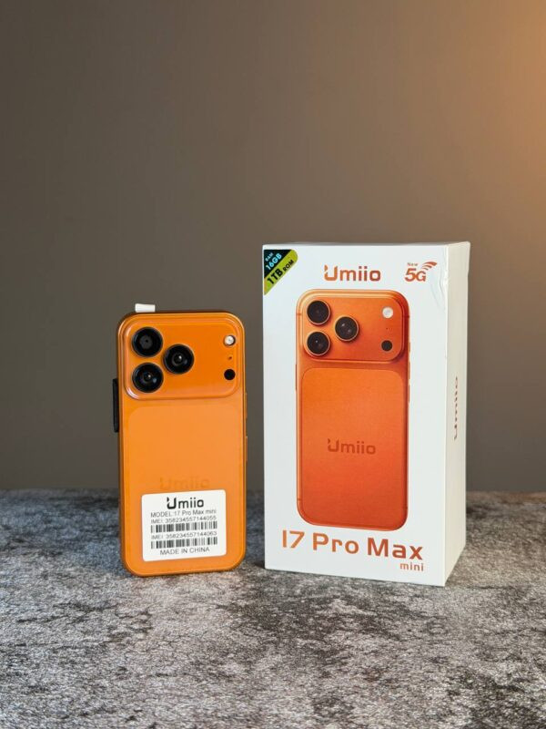 گوشی آیفون مینی Umiio 17 Pro Max سایز 4.5 اینچ / حافظه یک ترابایت و رم 16