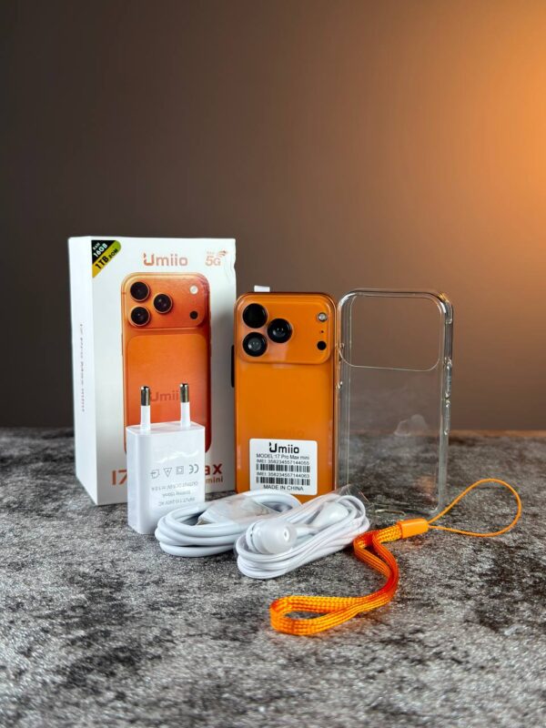 گوشی آیفون مینی Umiio 17 Pro Max سایز 4.5 اینچ  / حافظه یک ترابایت و رم 16