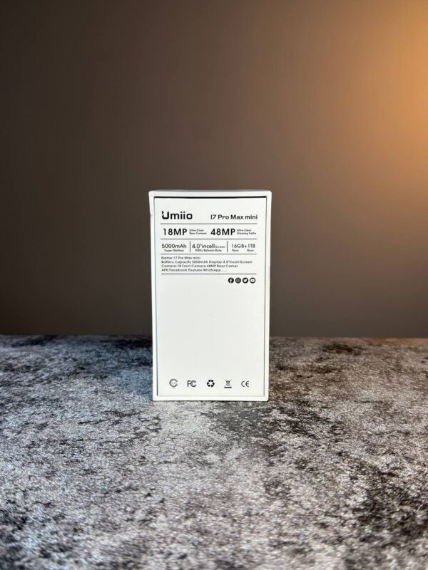 گوشی آیفون مینی Umiio 17 Pro Max سایز 4.5 اینچ / حافظه یک ترابایت و رم 16